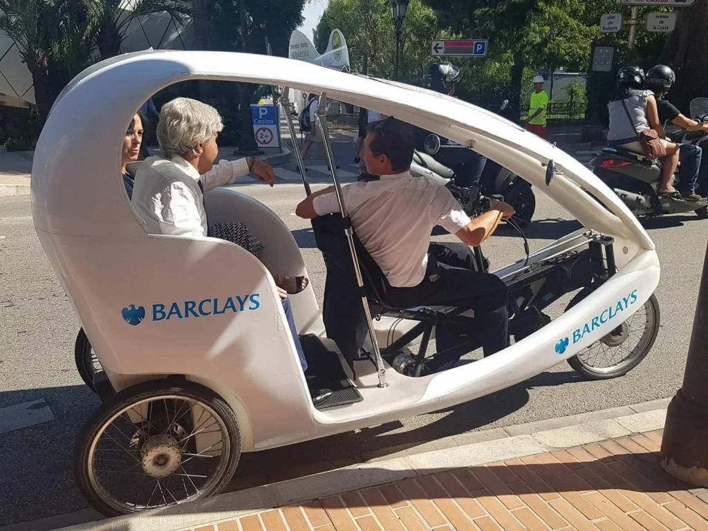 transport MICE Monaco vélotaxi navettes VIP événementiel