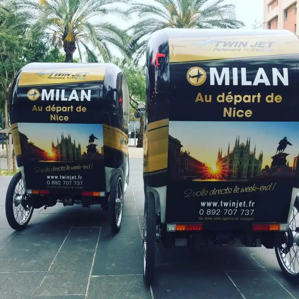 Panneau publicitaire Nice - Twin Jet